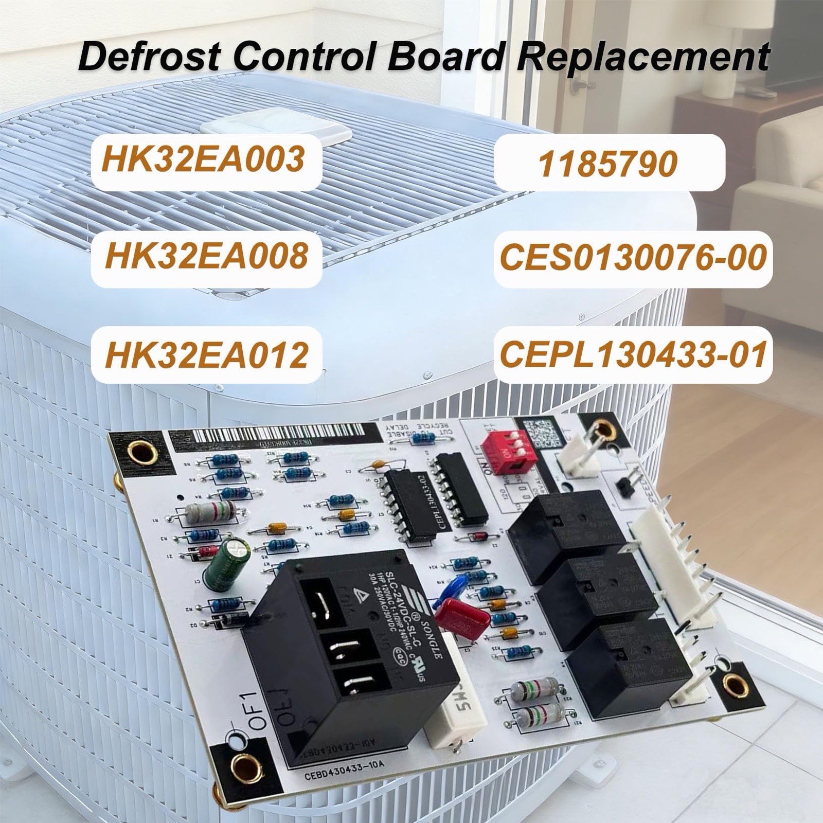HK32EA003 HK32EA008 Defrost Control Board Replacement for Carrier Bryant Payne