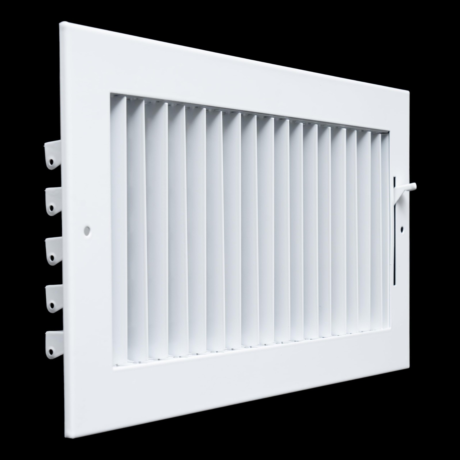 Handua Steel Adjustable Air Supply Grille 12×6 Duct Opening White Ceiling Wall R