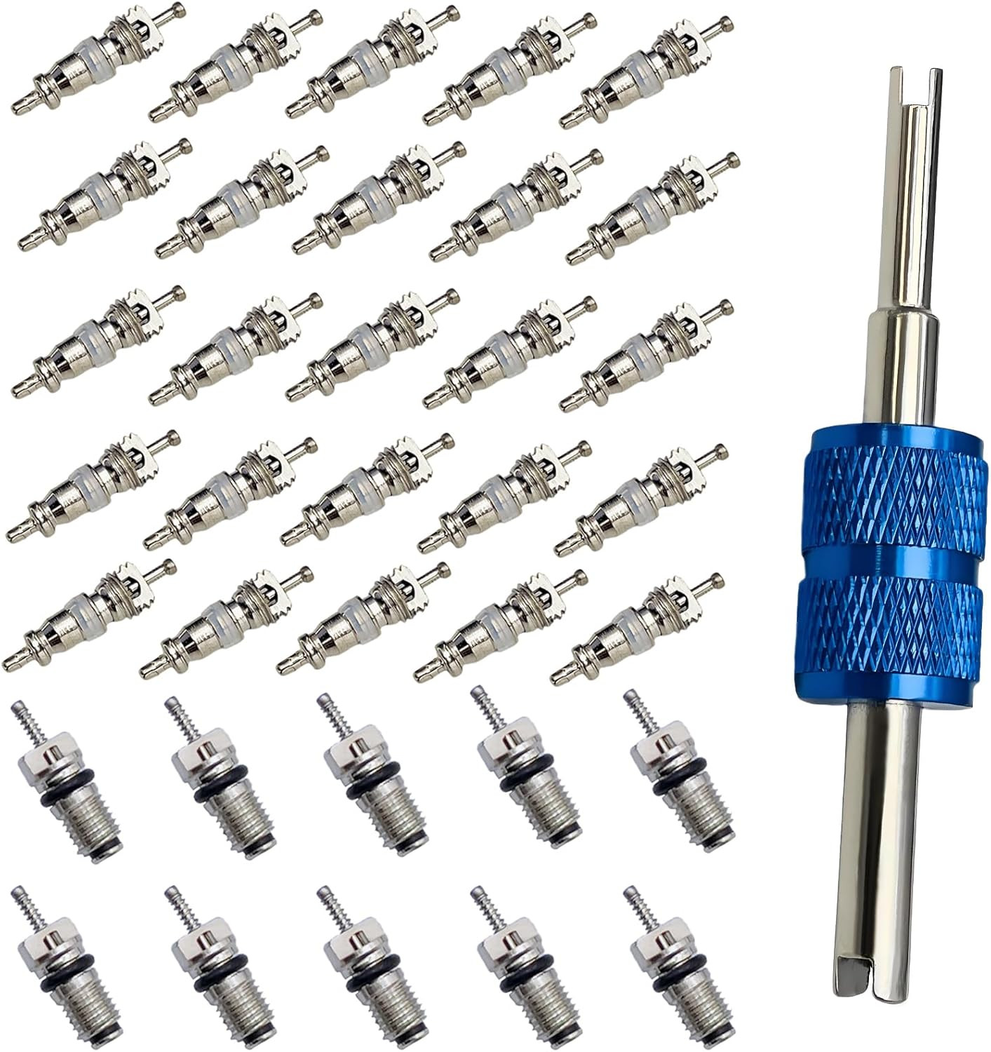 Air Conditioning Valve Core A/C R12 R134A Refrigeration Schrader Valve Cores