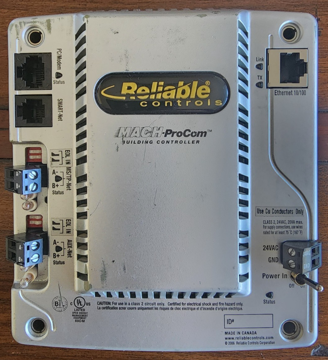 Reliable Controls MACH-ProCom MPC BACnet Building Controller