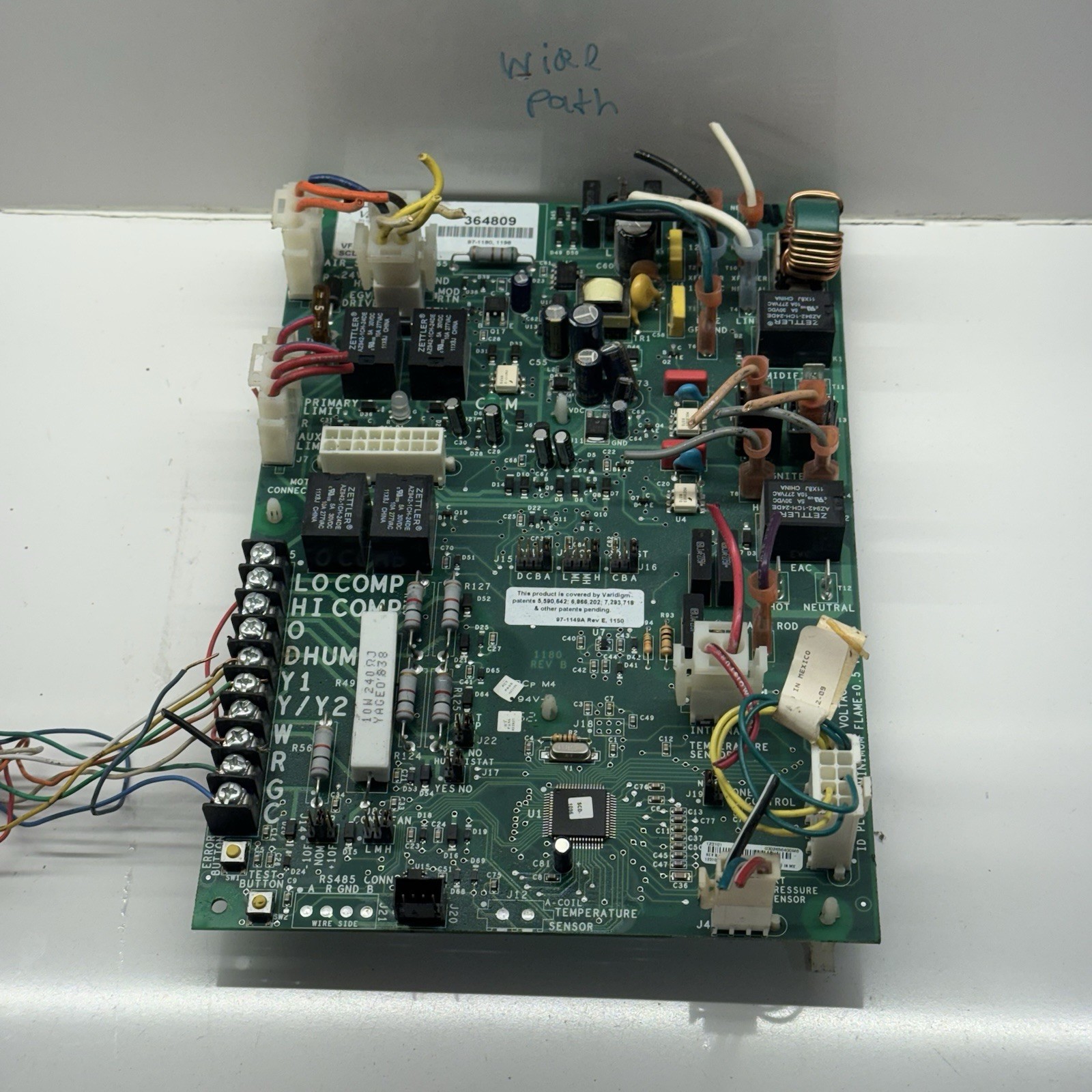 York Luxaire VARIDIGM 364809 Control Circuit Board SCD-1096 VF4-1180 used #P667