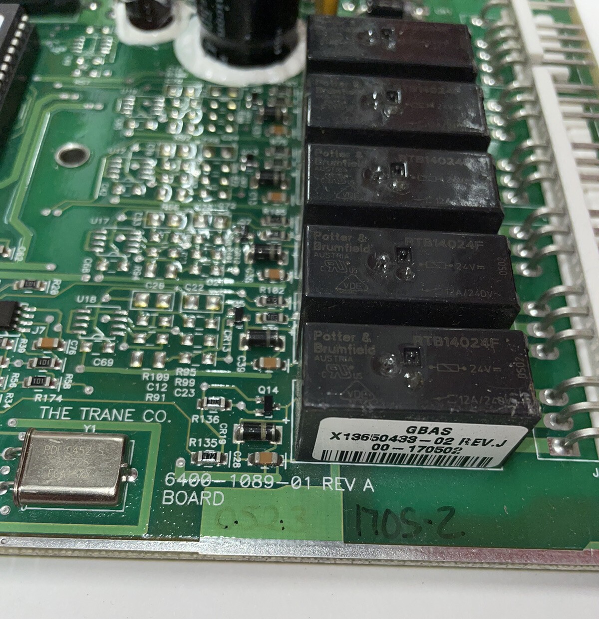 Trane 6400-1089-01 Rev A Circuit Board Chiller Controller