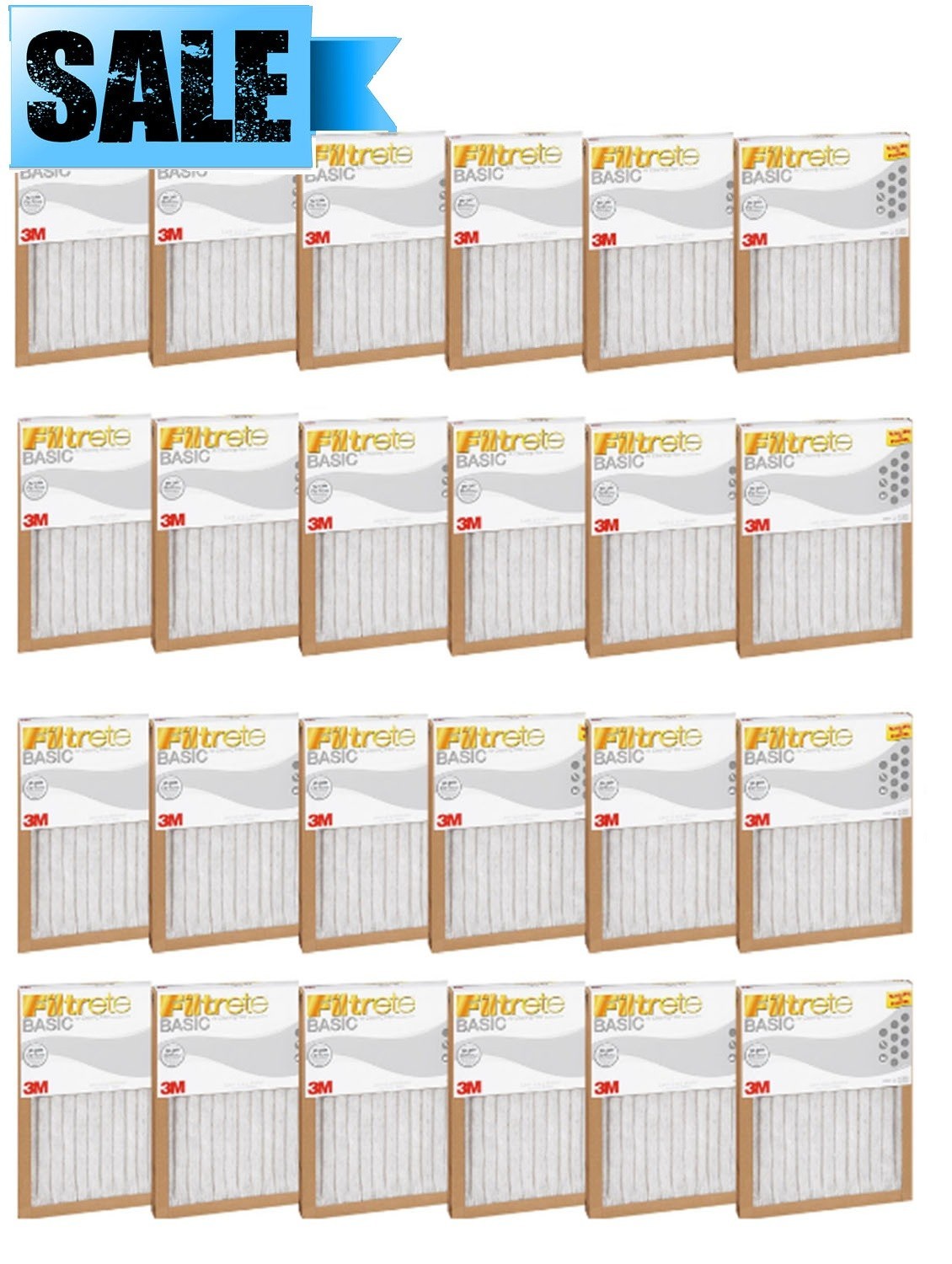 FILTRETE- AIR-FILTER PLEATED FURNACE REPLACEMENT PAD DUST PACK 3, 6, 12 NEW