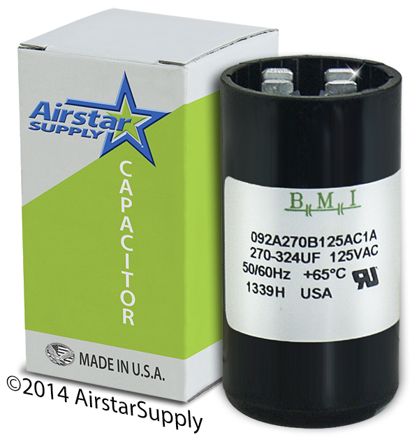 USA Start Capacitor 270-324 MFD uf 110 – 125 V Round AC Electric Motor vac volt