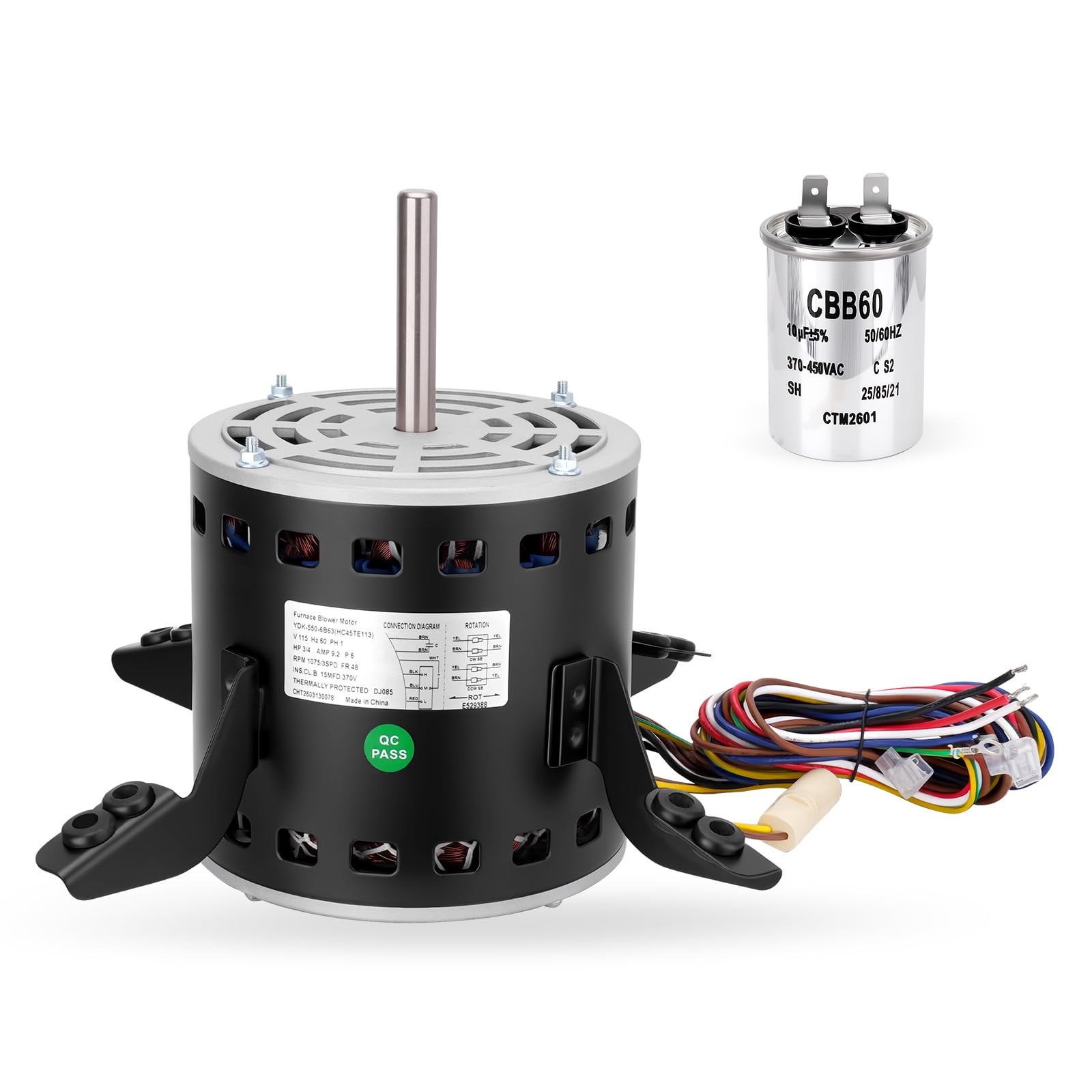 115V Blower Motor For Carrier Bryant Payne GE Genteq HC45TE113 5KCP39PGV623CS