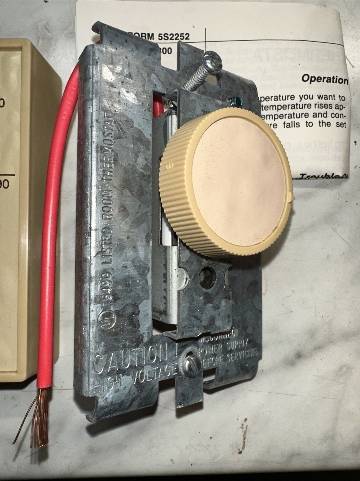 Dayton Attic Fan Thermostat 2E340A