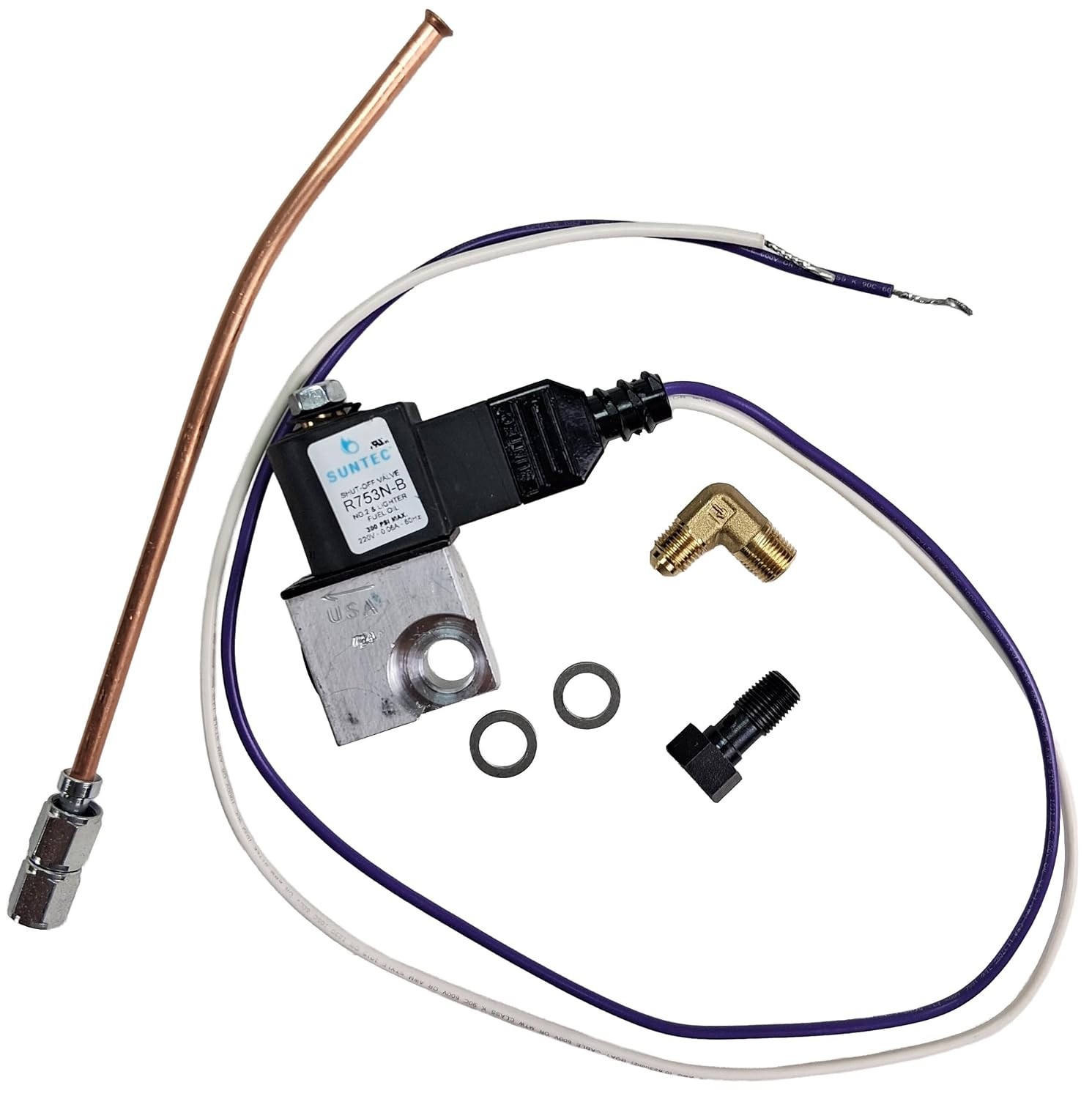 Genuine OEM Beckett 2234U 220V Solenoid Valve Kit For A B AF AFG NX SM Pump