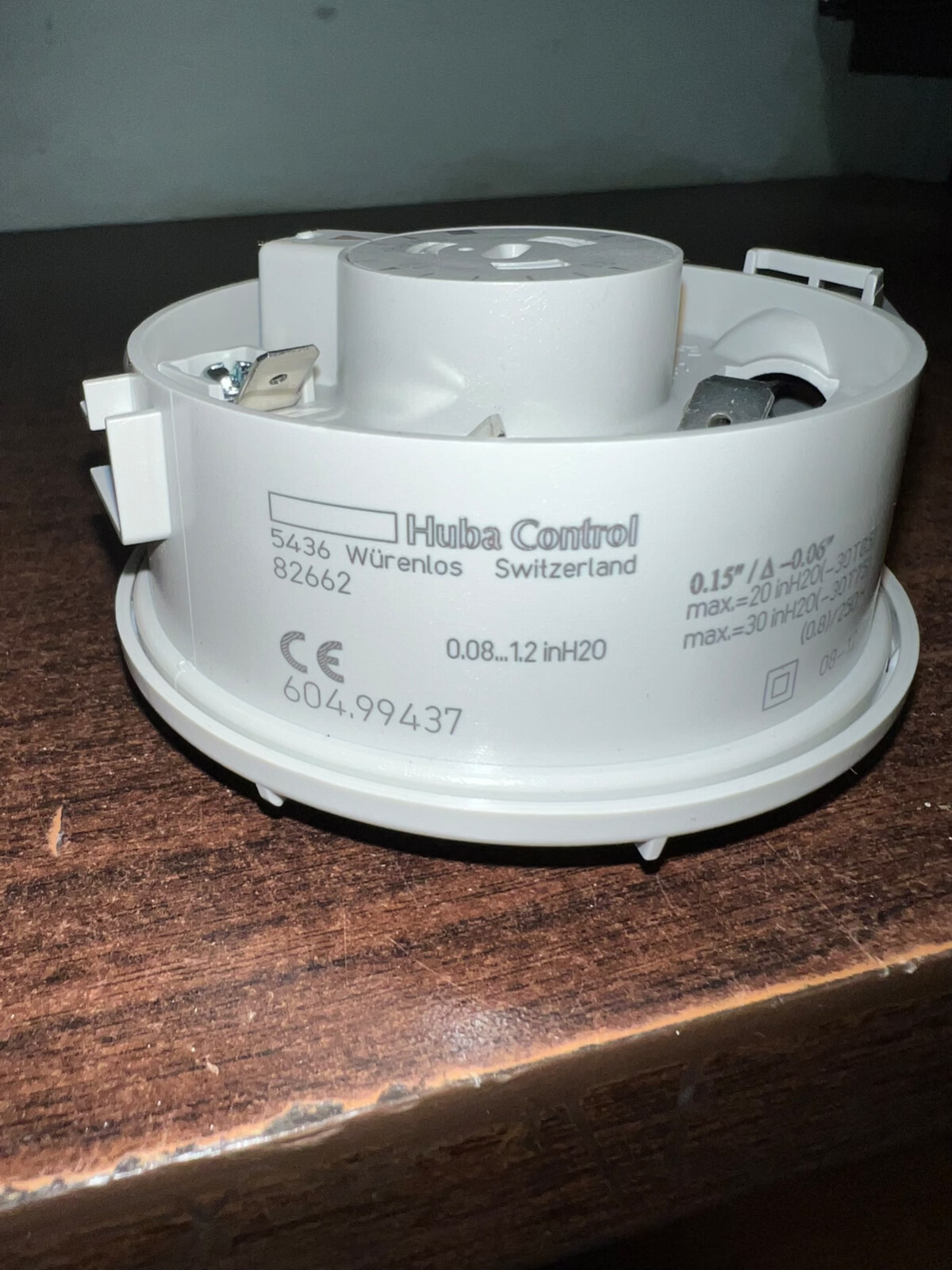 NEW NTI 82662 AIR SWITCH HUBA 604.99437 TRINITY TI , LX BOILERS .15 WC
