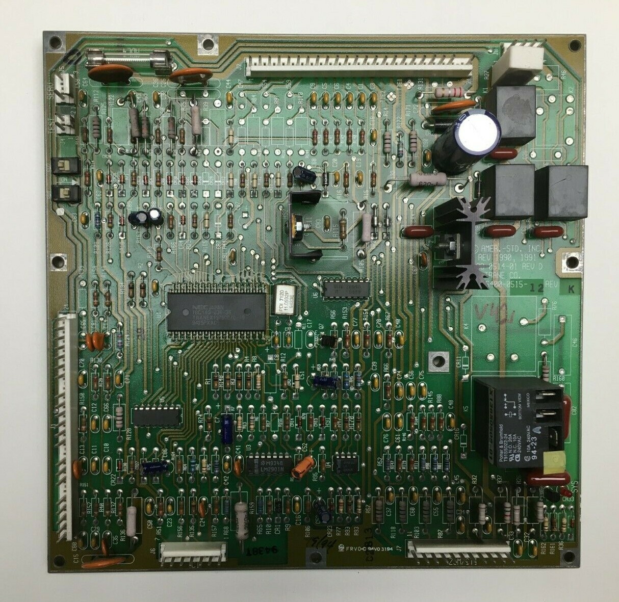 Trane American Standard 6400-0514-01 Control Circuit Board 6400-0515-12 used V42