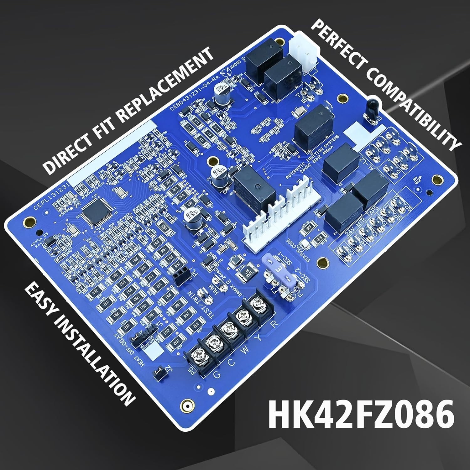 HK42FZ086 Control Board Compatible with Carrier, Payne, Bryant HVAC Furnace