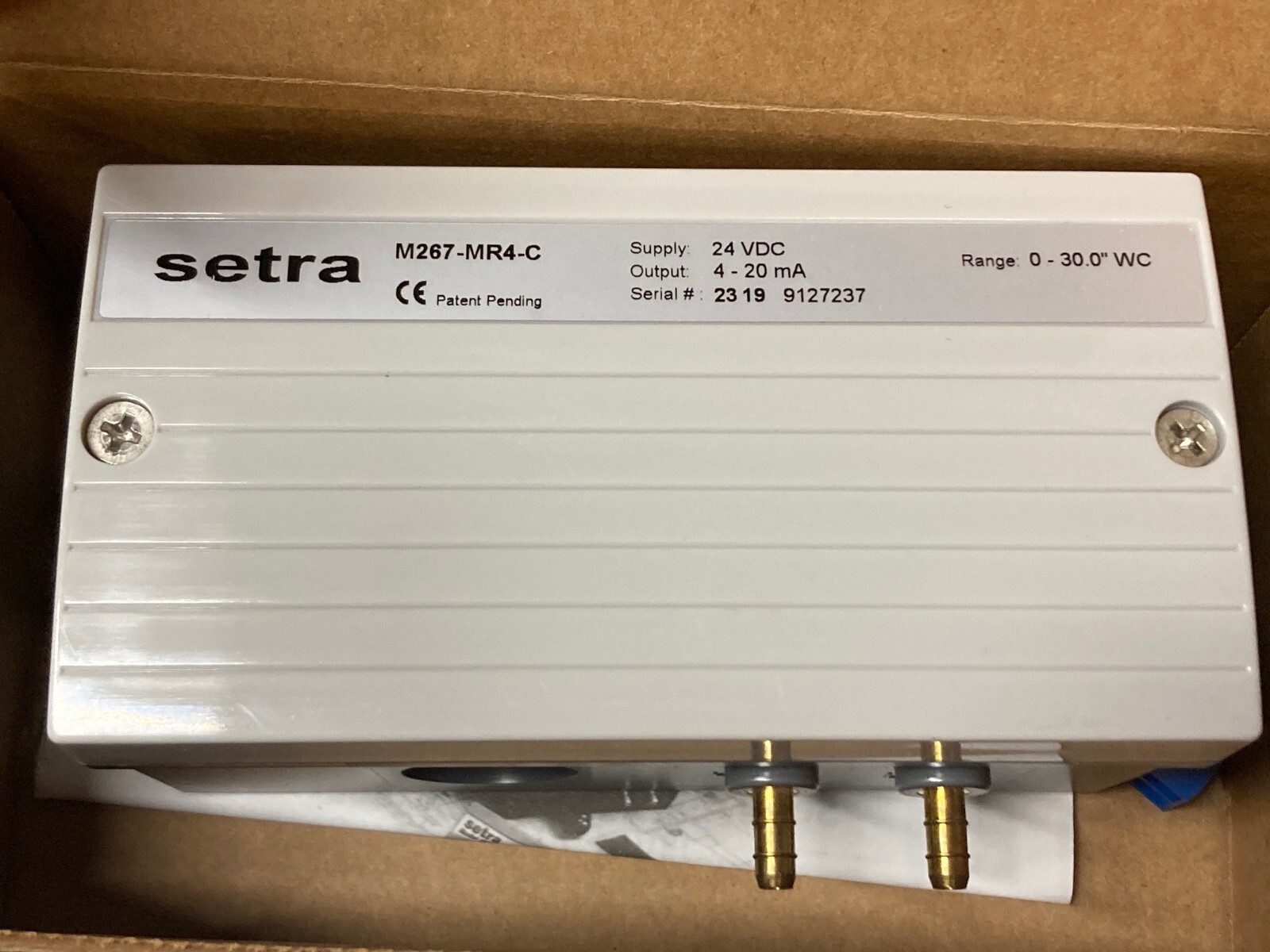 Setra M267-MR4-V10 Differential Pressure Transmitter