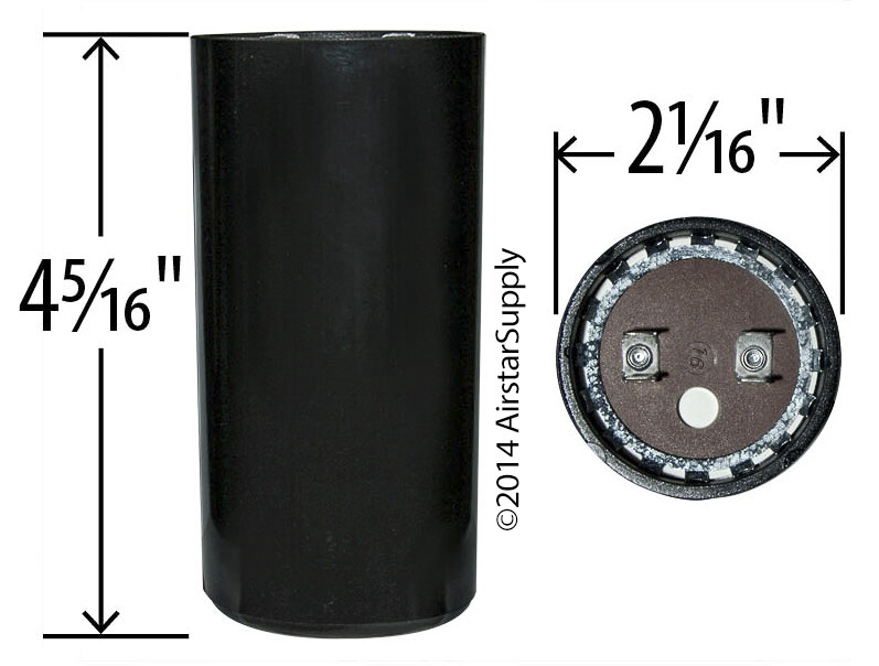 (2) PACK , 270-324 uF MFD HVAC Motor Start Capacitors 330 VAC VOLT w/ Resistors