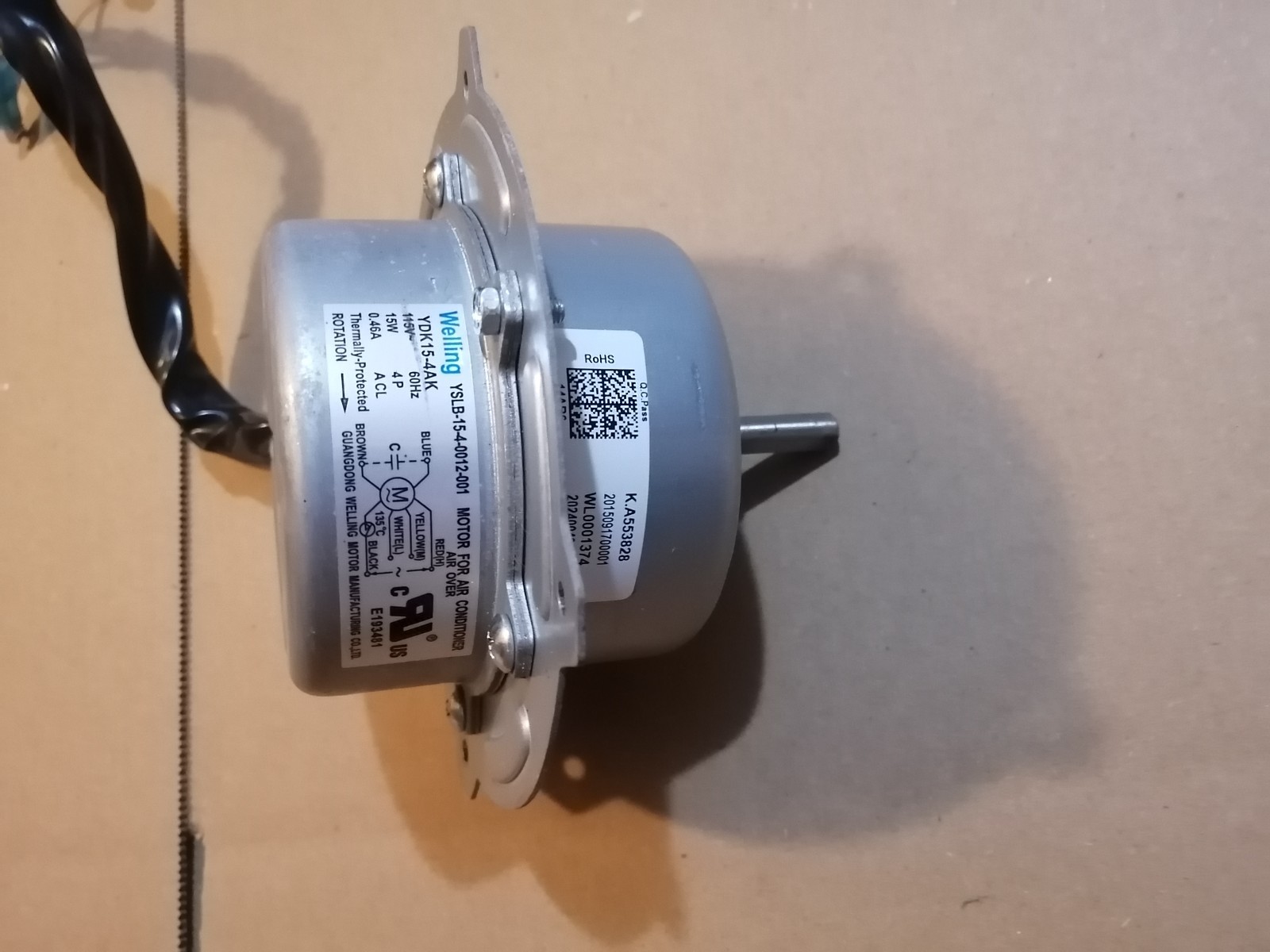 Welling Portable Air Conditioner Fan Motor YDK15-4AK/201509170001