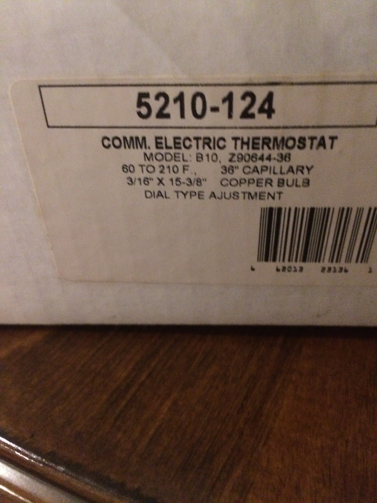ROBERTSHAW Elec Cook Control,Tstat,Repl Z90644, 5210-124