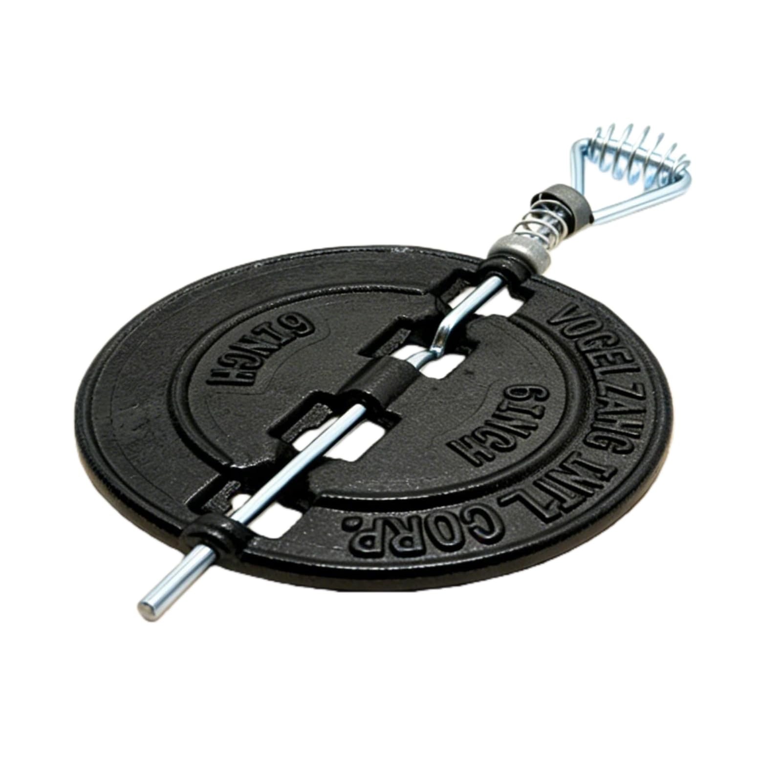 HXKDJ BM0051-A 6 Inch Cast Iron Stove Pipe Damper, Black Fireplace