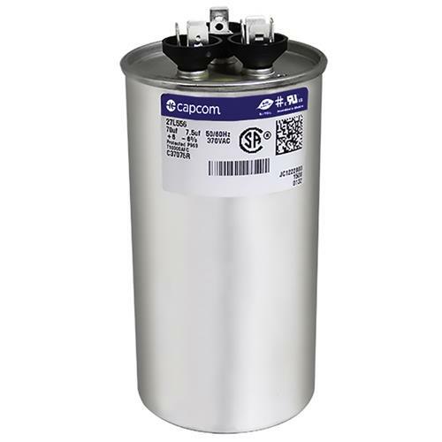 Capcom Capacitor Dual 70/7.5 uf MFD 370 volt Fits GE Genteq 27L556BZ3 27L556BZ2