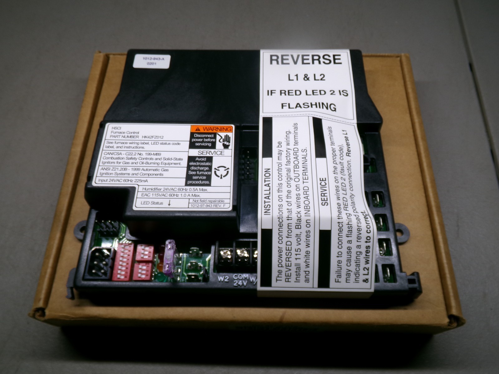 CARRIER HK42FZ012 FURNACE CONTROL CIRCUIT BOARD 1012-97-943