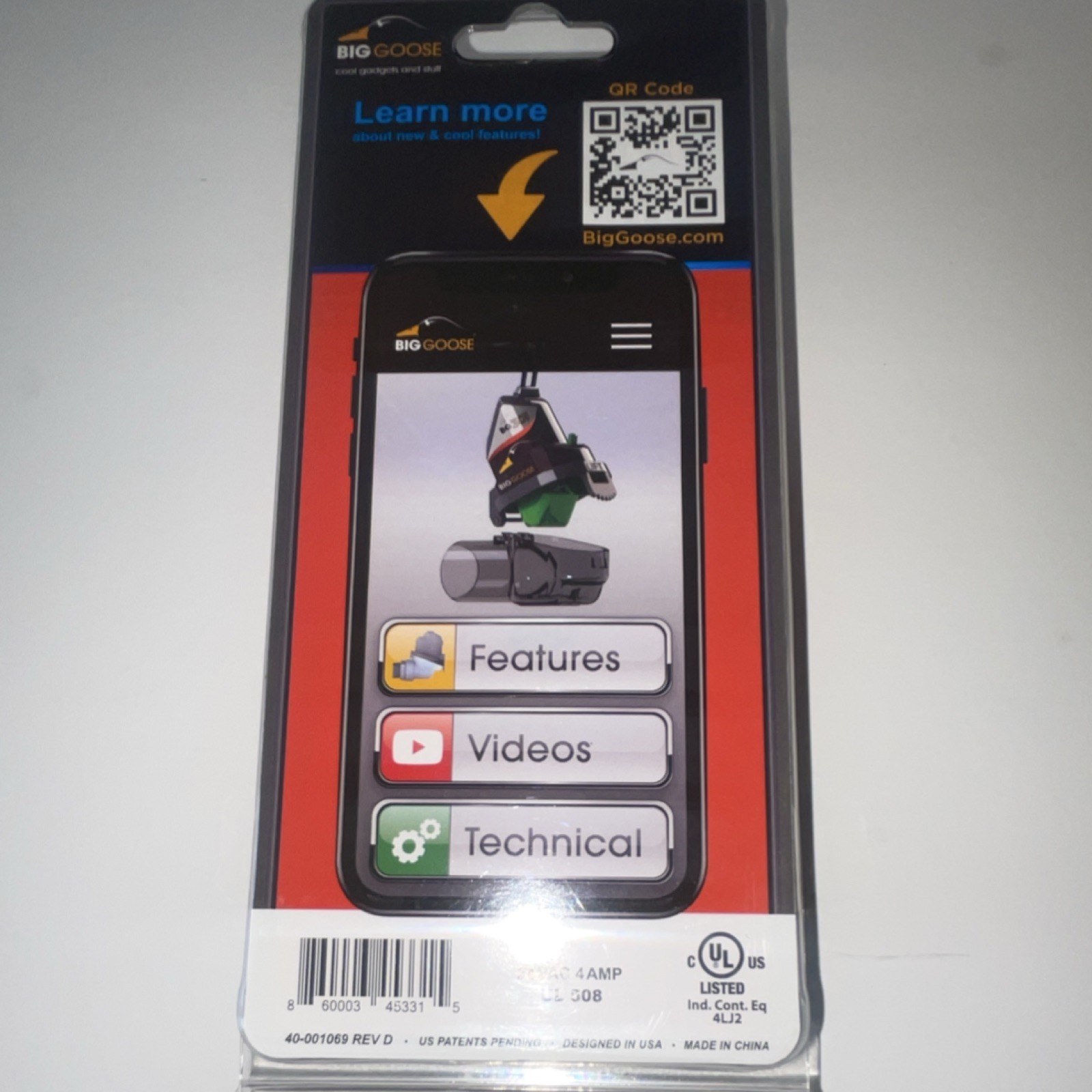 Big Goose BG-301 Float Switch PVC Black/Green Corded Electric 40-001069 REV D
