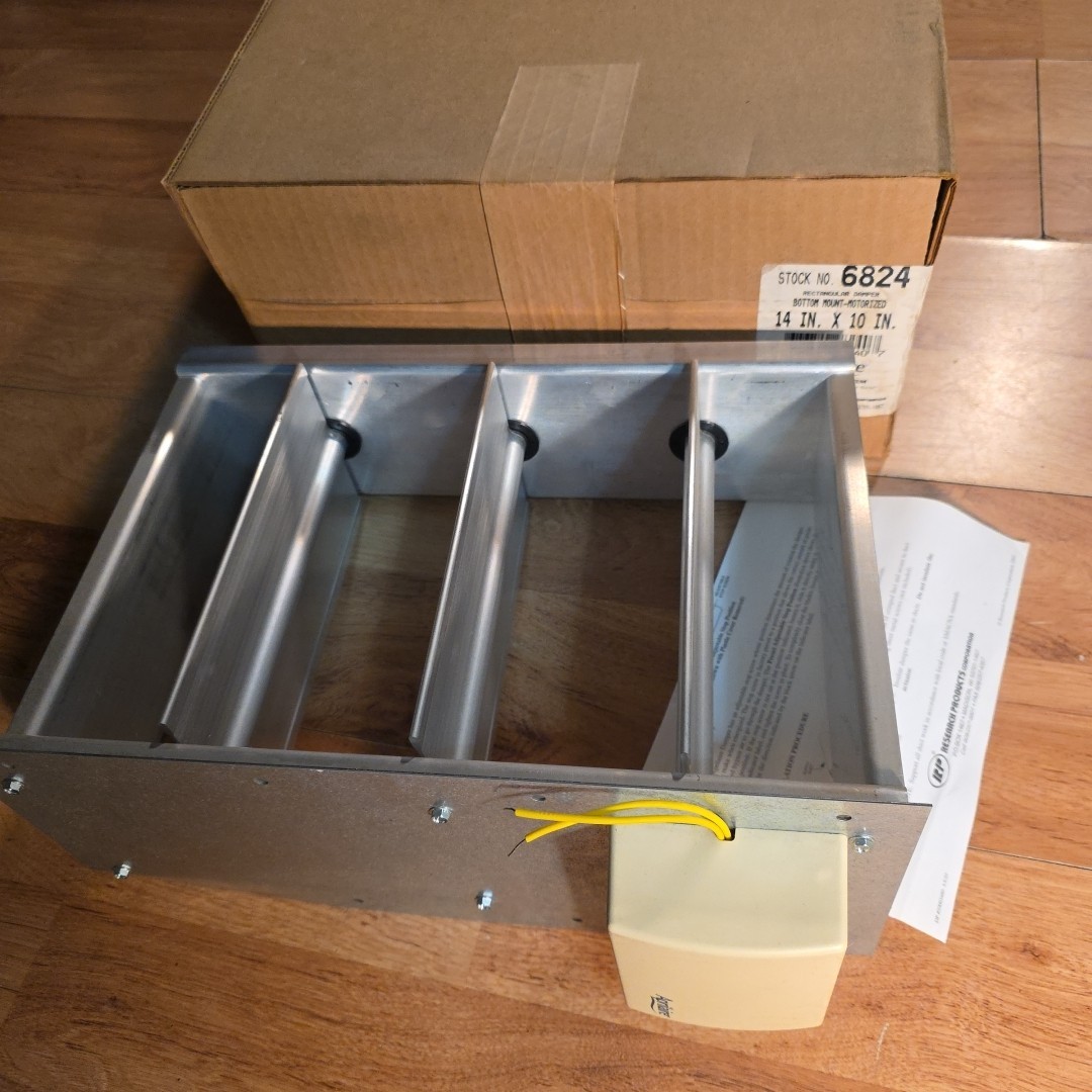 Aprilaire 10″ x 14″ Rectangular Bottom Mounted Motorized Damper #6824