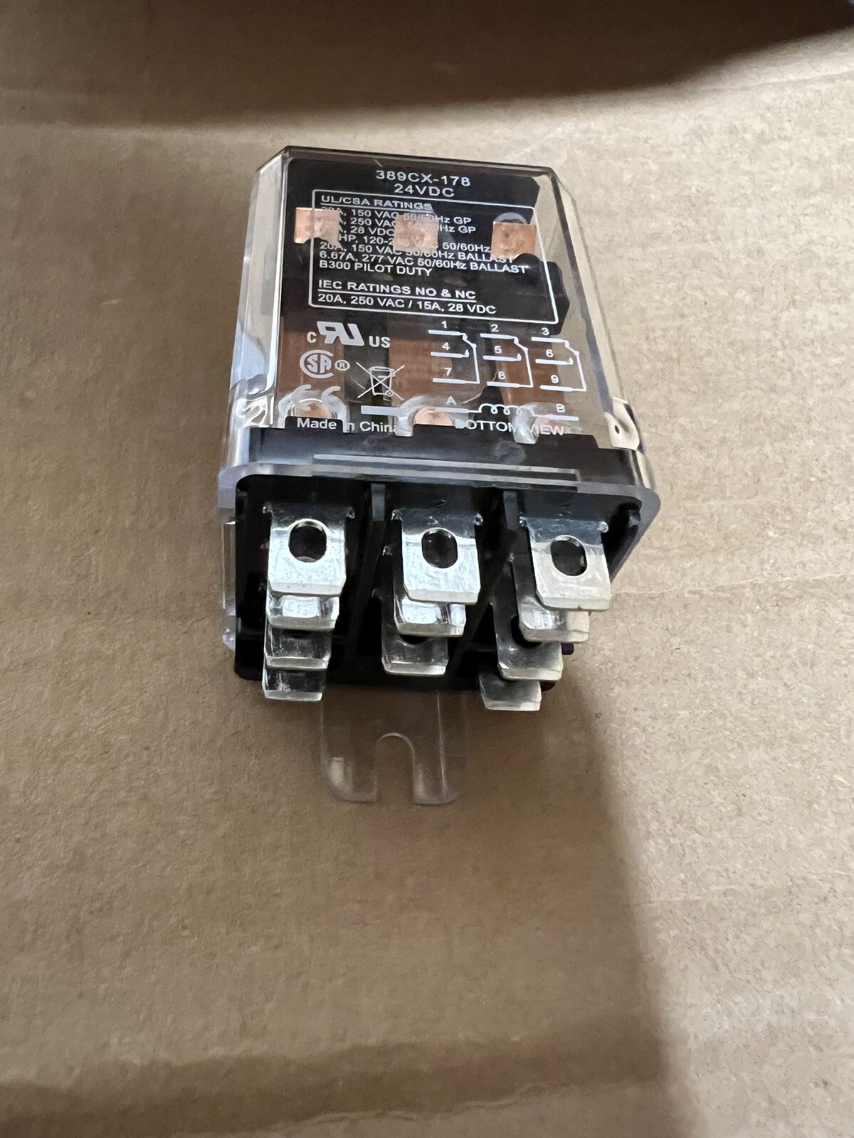 TURBO CHEF TBC101272 389CX-179-24 VDC 25A POWER RELAY… GENUINE OEM..NEW…