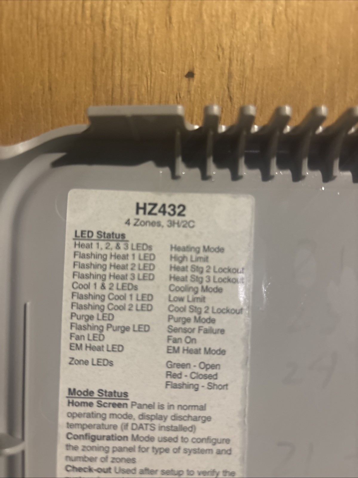 Honeywell HZ432 Truezone Zone Control Panel 4 Zone