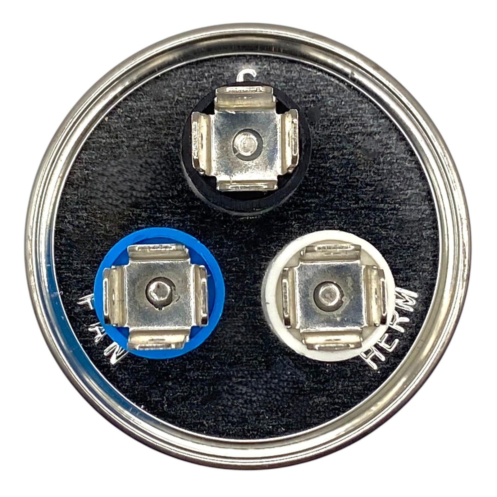 AC Capacitor 40/5 MFD 370/440V Kit | Round Dual Run for HVAC Air