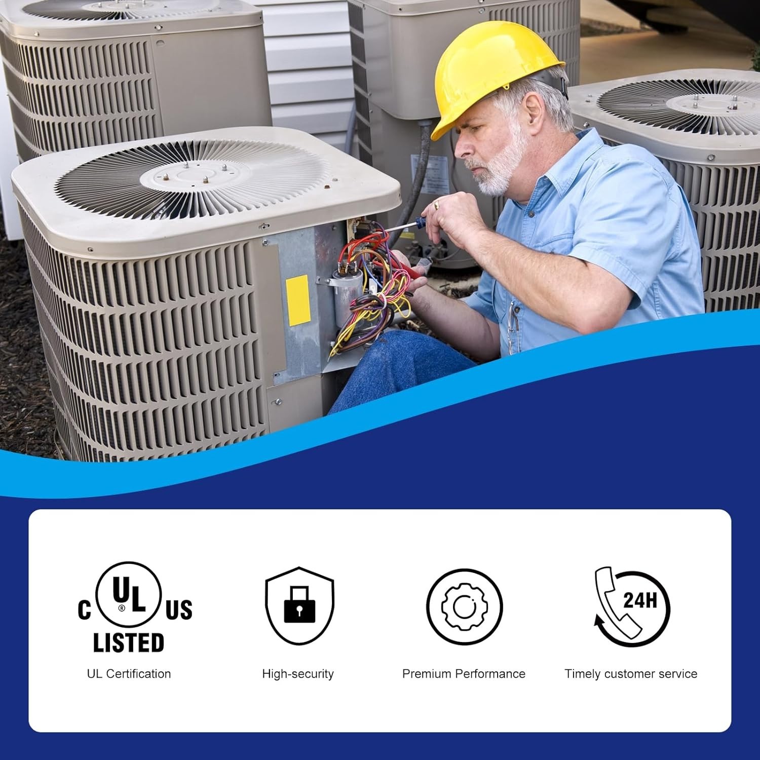 35+5uF Dual Run Capacitor for HVAC Systems