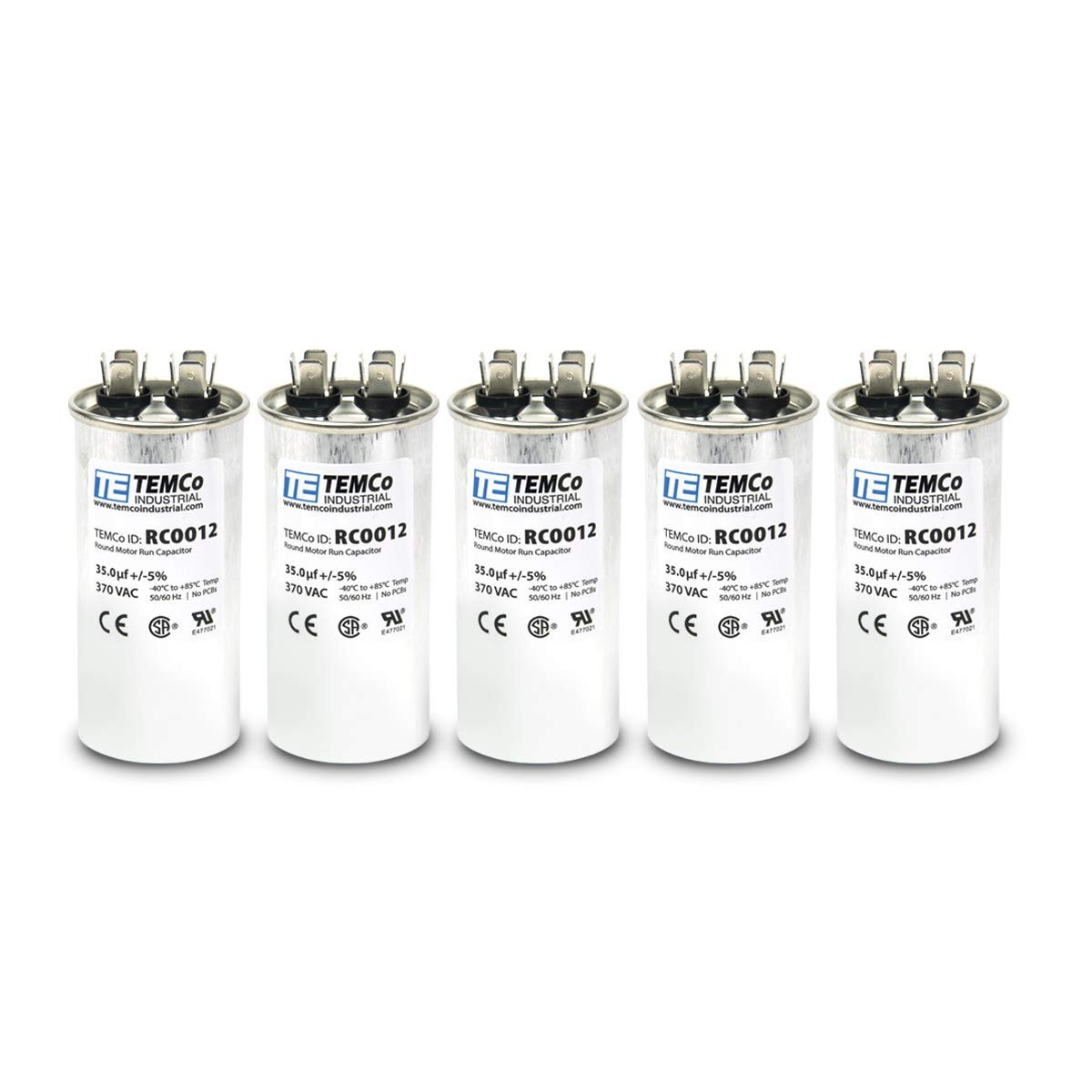 35 MFD Capacitor 370V HVAC AC Fan Motor 5 Pack