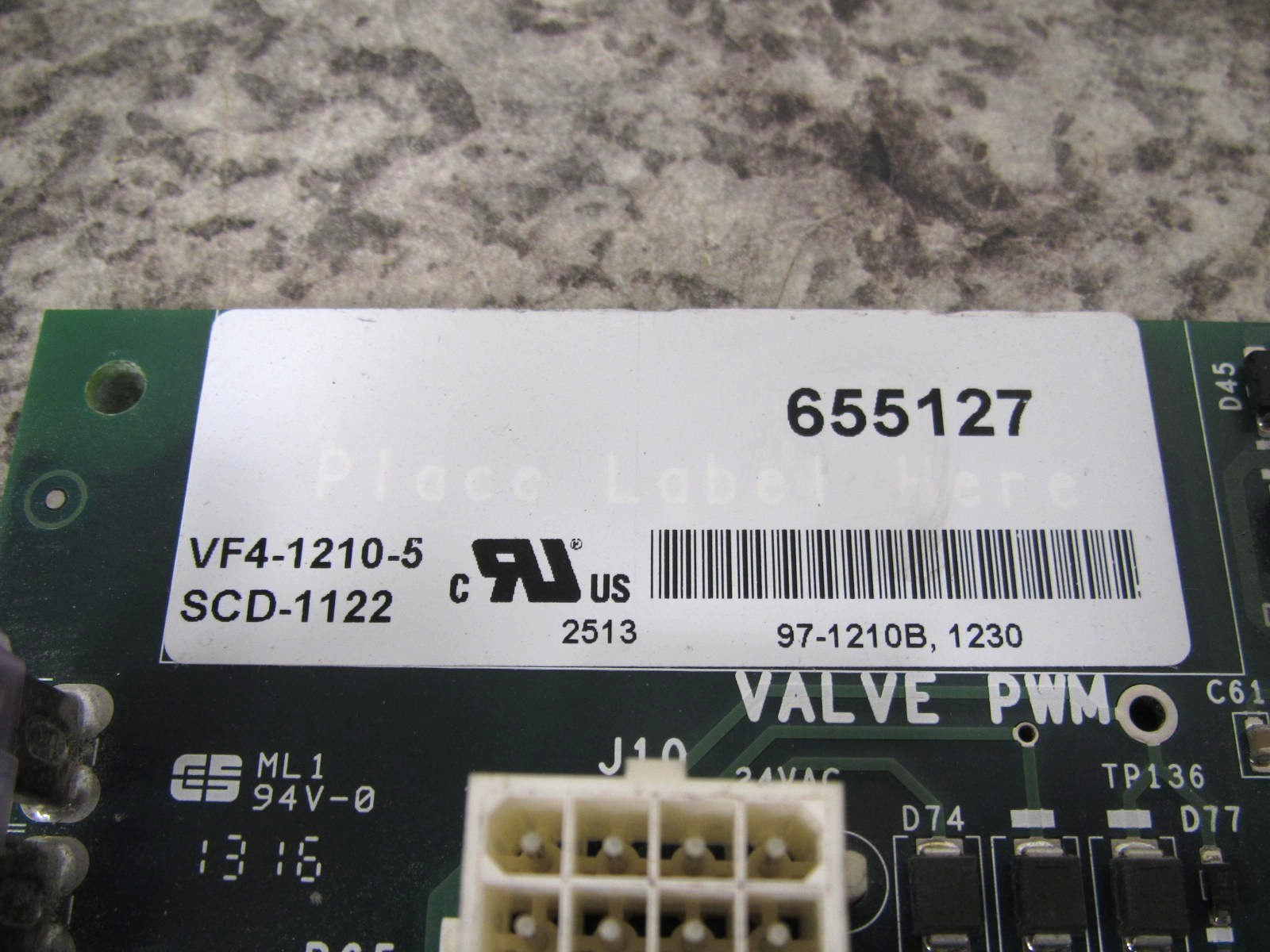 York / Varidigm 655127 / VF4-1210-5 / SCD-1122 Furnace Control Circuit Board