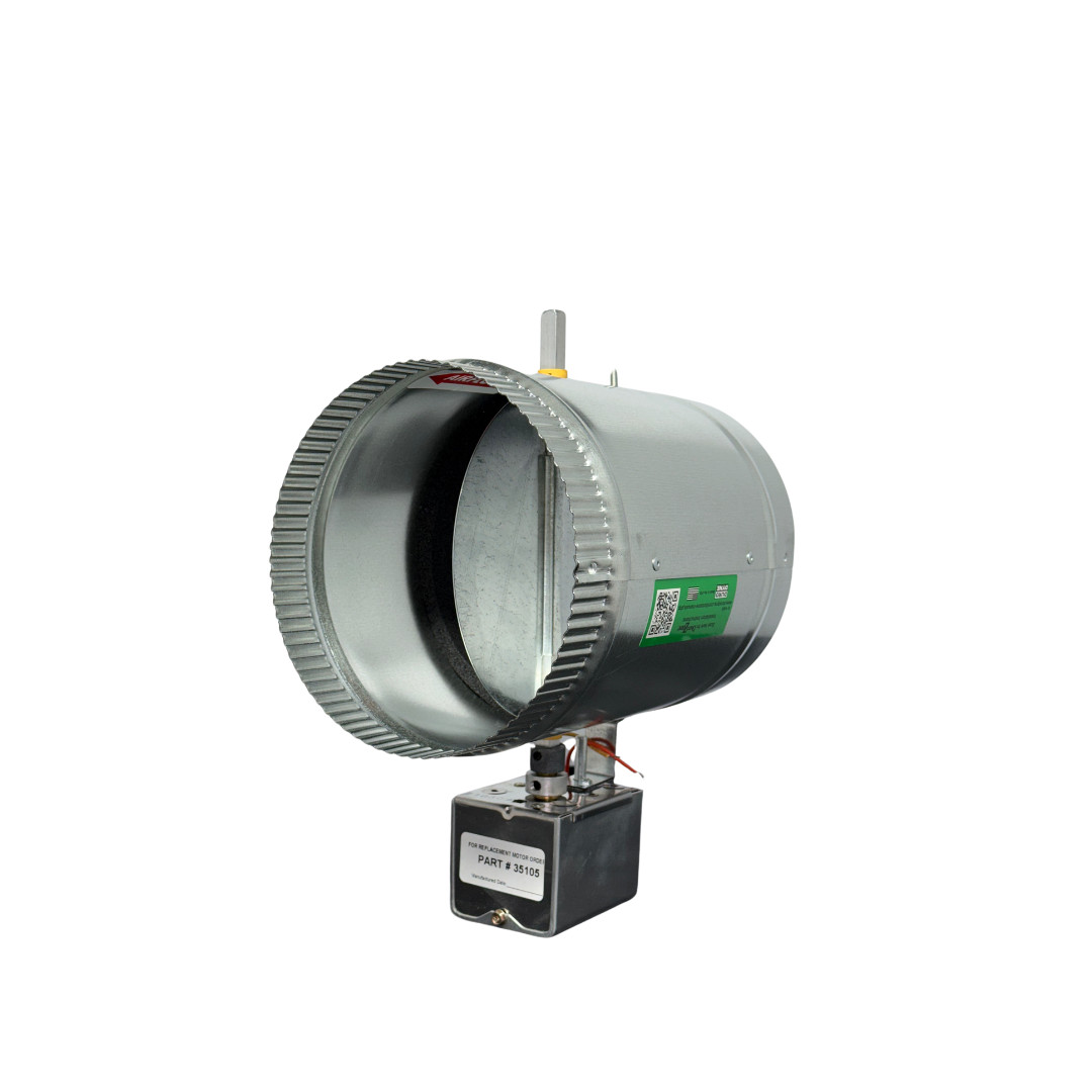 7″ DuroZone HVAC Motorized Electric Zone Control 24ac Power Damper Dampner NSPRD