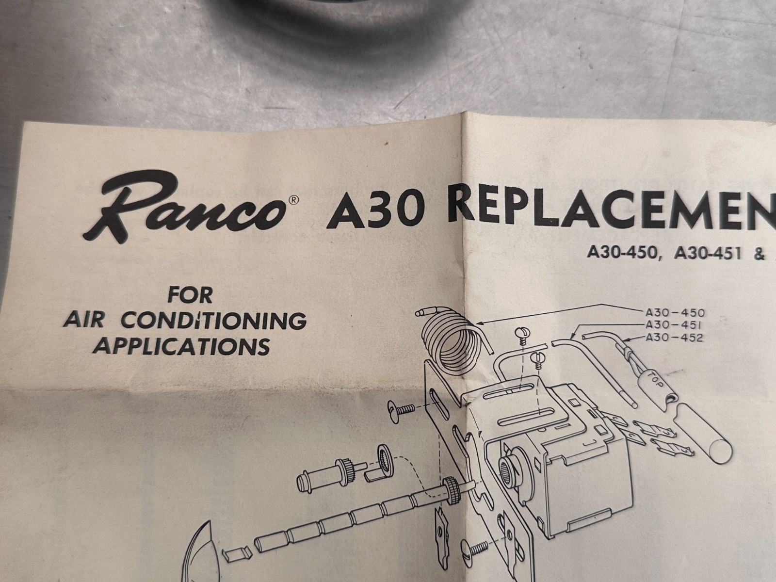 Ranco A30-183 Adaptable Control