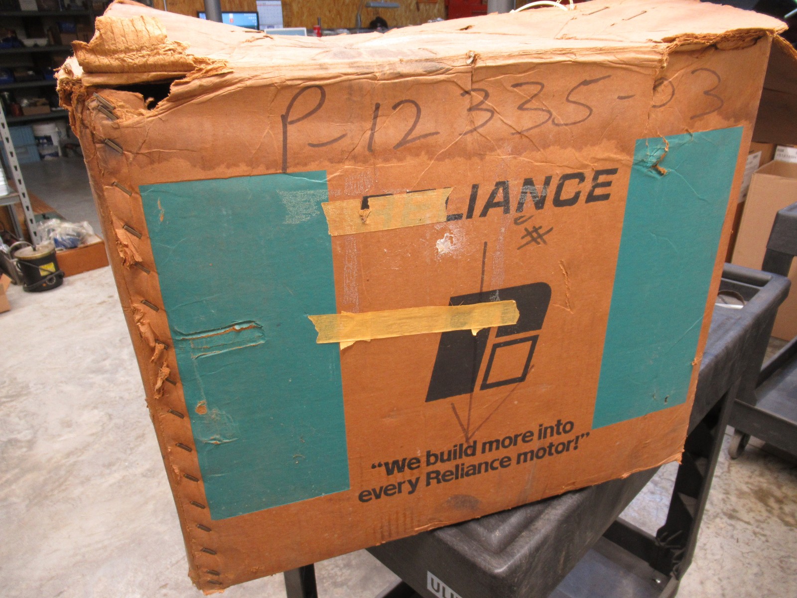 NOS Reliance Electric 1 H.P. Blower Kit 417077-4 B400ATZ 3 Phase 1725 RPM NEW!!
