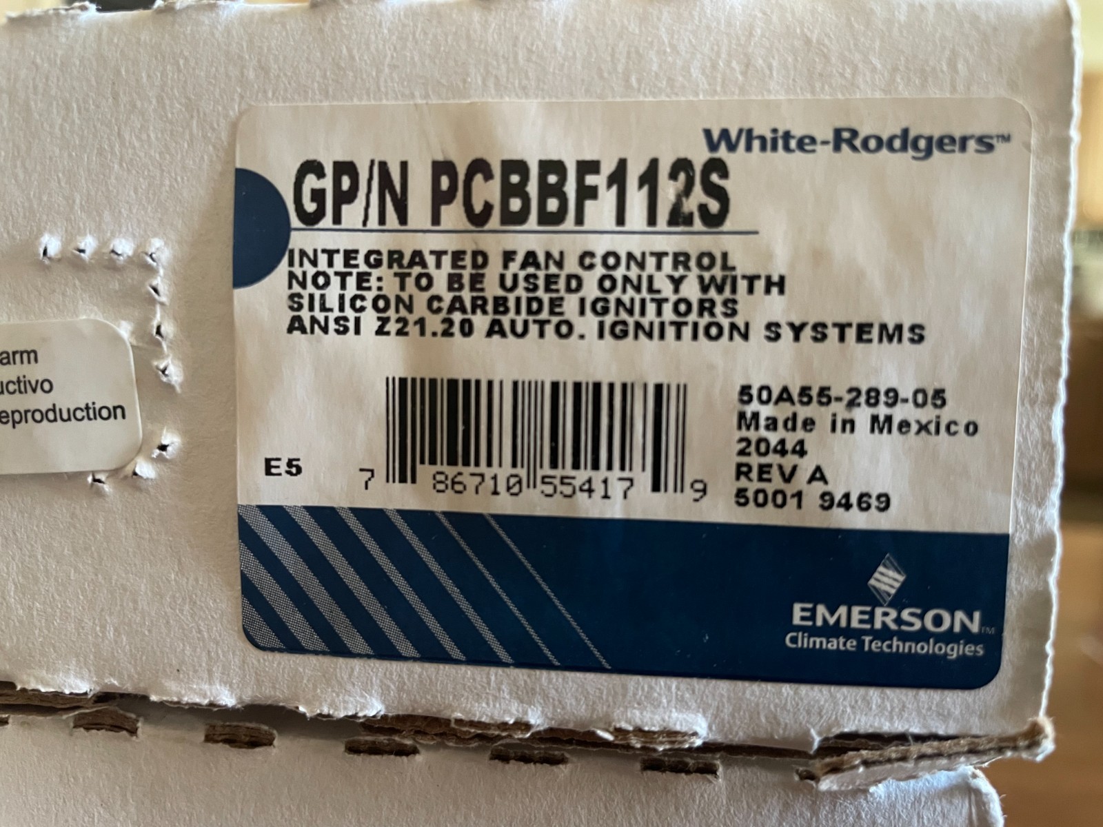 50A55-289-05 Furnace control circuit board PCBBF112S