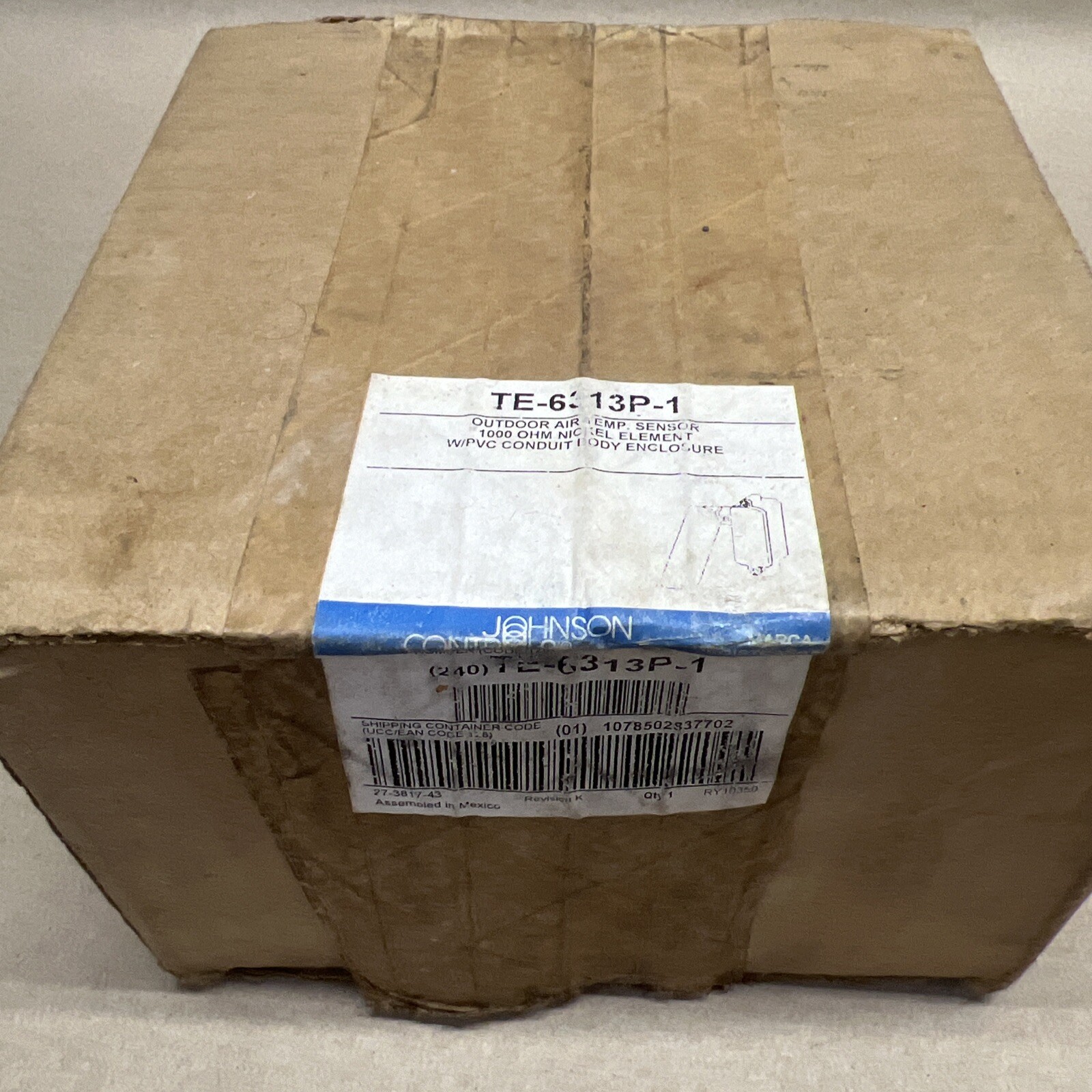 Johnson Controls TE-6313P-1 Outdoor Air Temperature Sensor