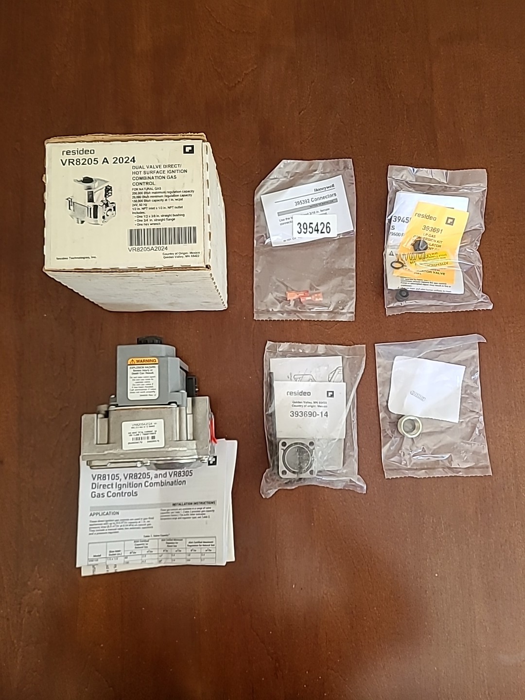 Resideo VR8205A2024 Direct Ignition Combination Gas Control