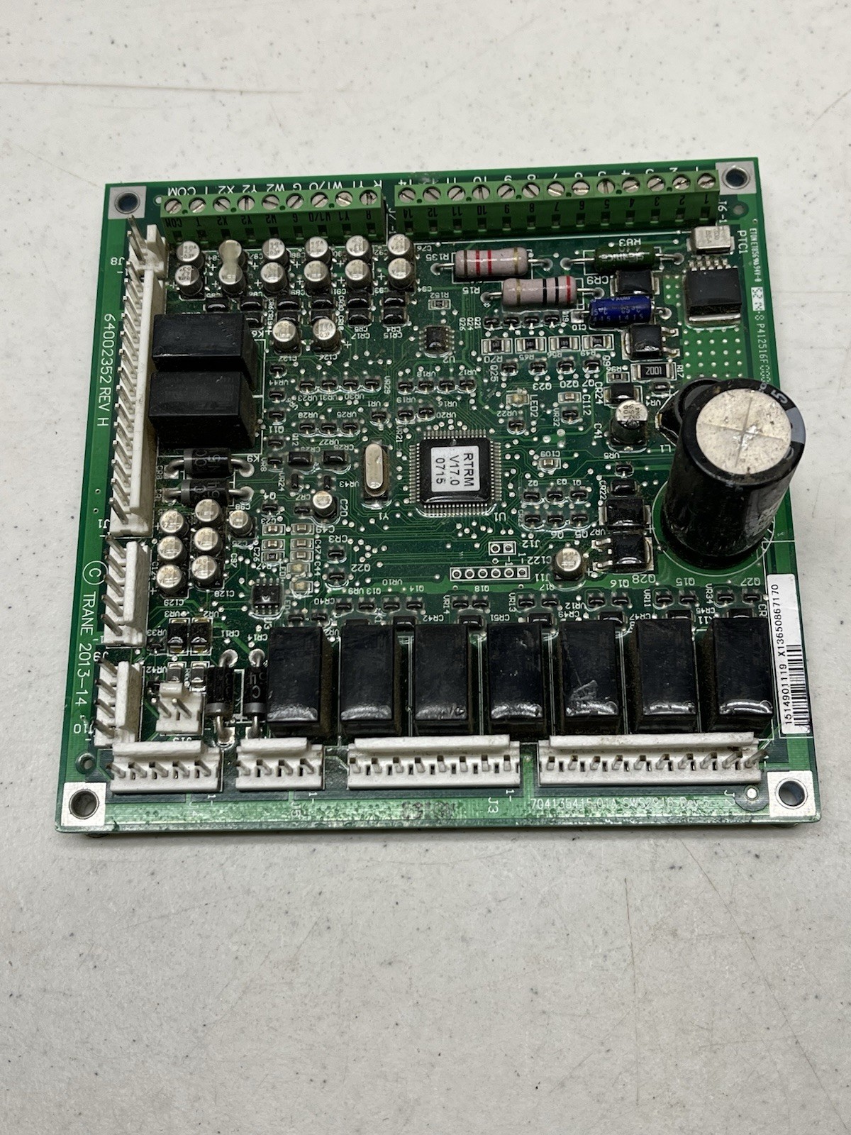 Trane Control Circuit Board X13650867170 64002352 REV H 30 DAY WARRANTY