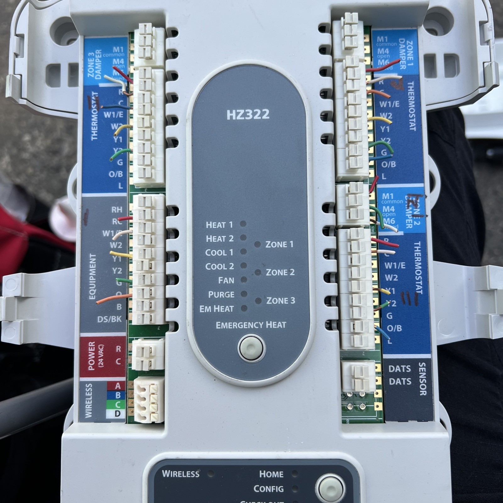 Honeywell HZ322 TrueZONE 3 Zone Control Panel Circuit Board