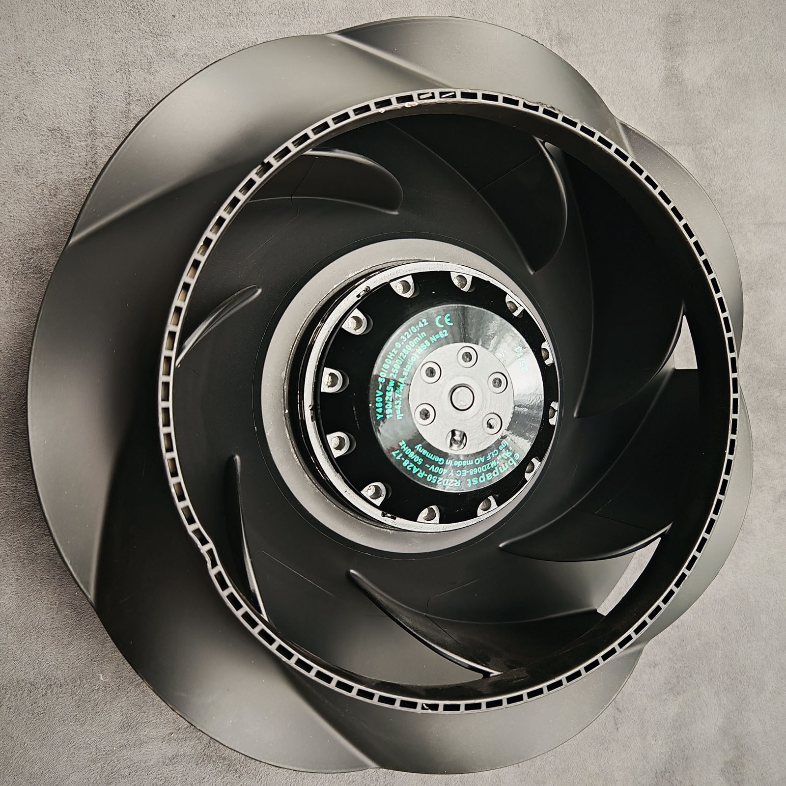 Brand New Centrifugal Fan R2D250-RA28-17 400V 50/60 Hz 190W/265W for Ebmpapst