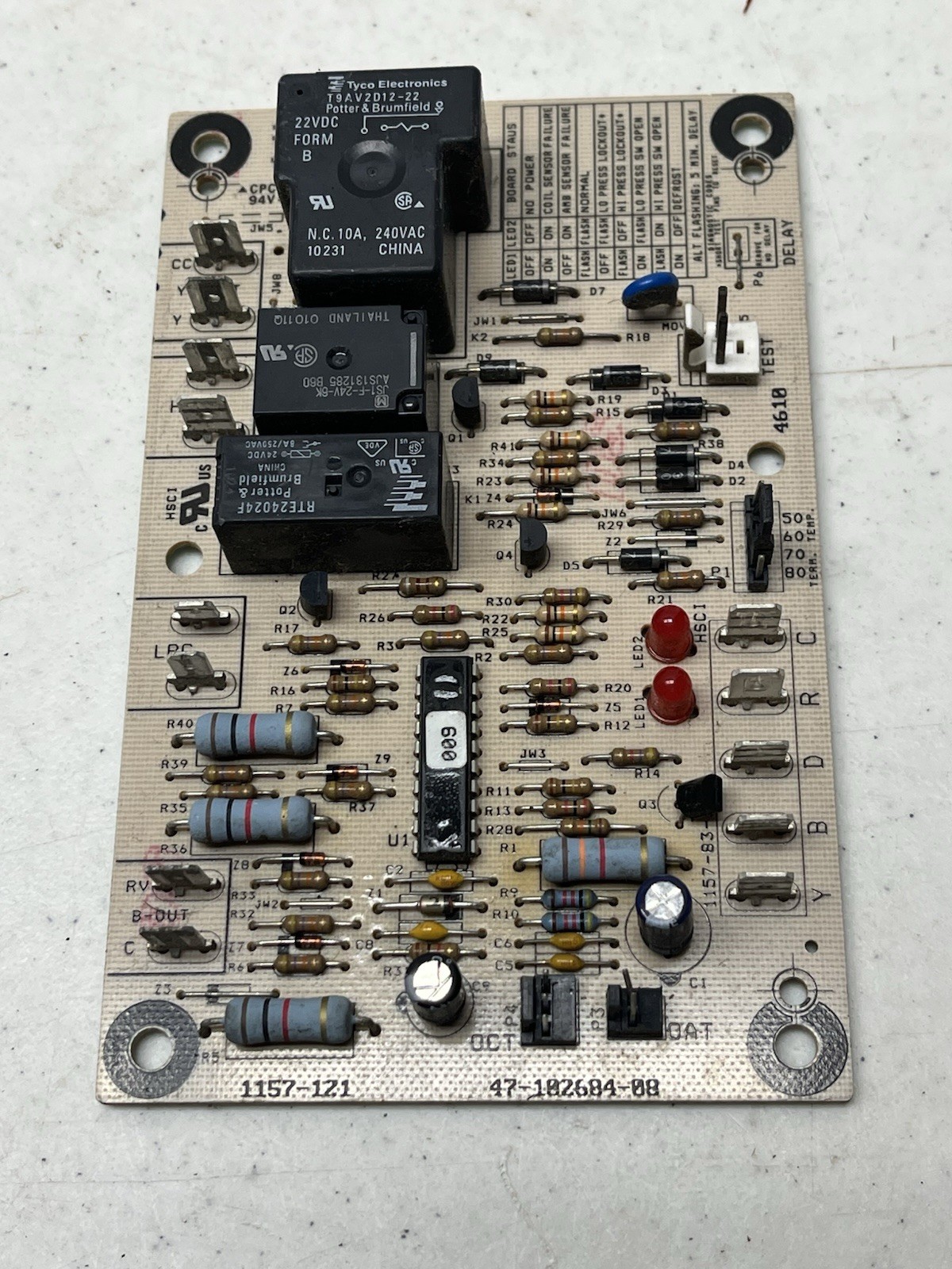 Rheem Bryant 47-102684-08 Control Board Carier 1157-121