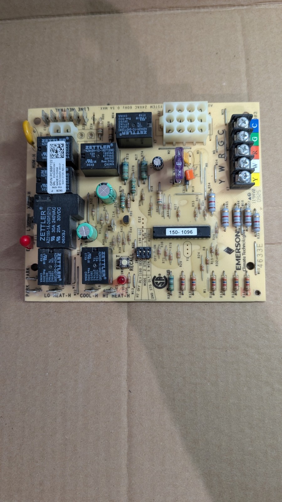Emerson Control Circuit Board PCBBF122 150-1096 E0928003641 50M56 289 01 Tested
