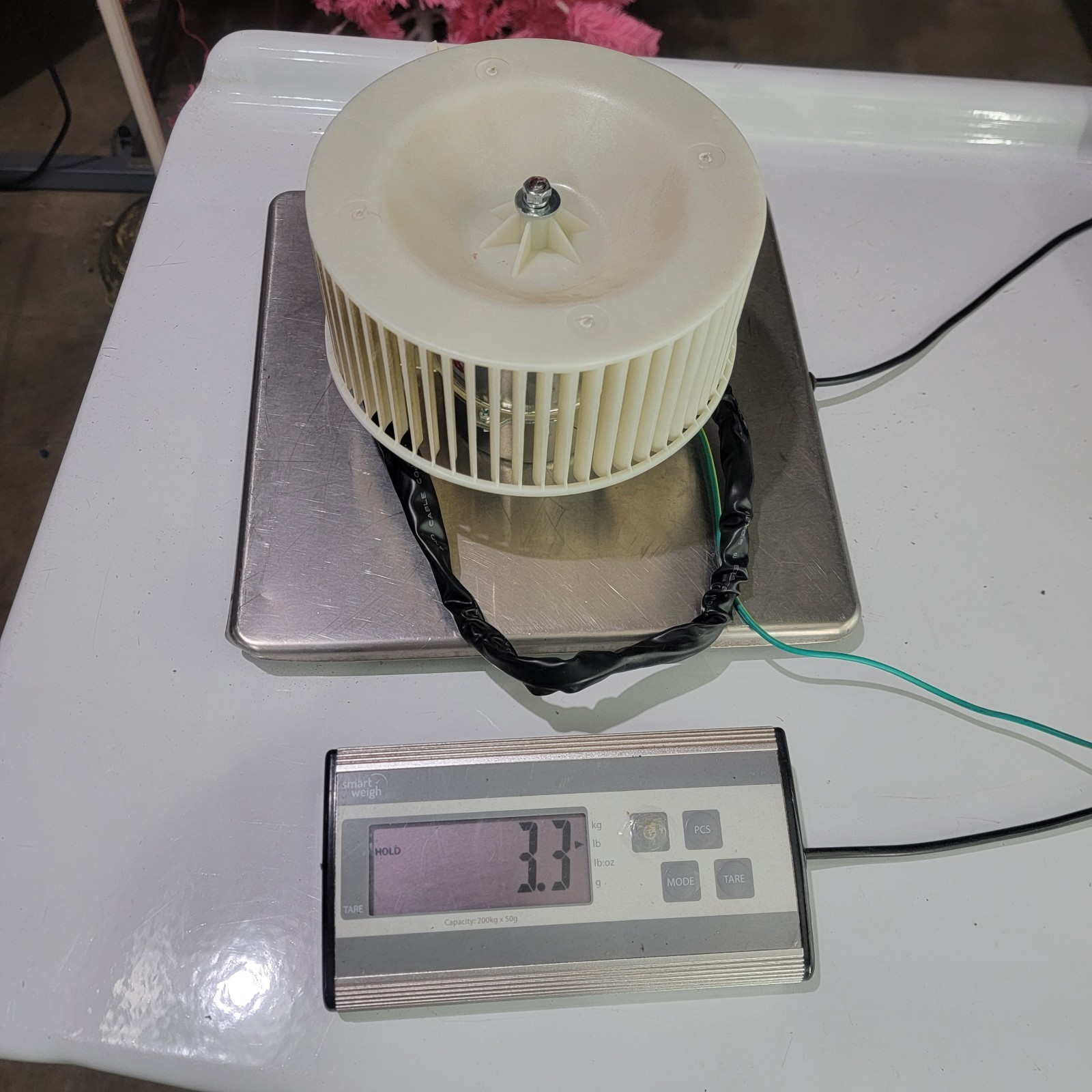 Dehumidifier Fan Motor YY025-824PL01-001 115V 25W w/ Blower Wheel & Harness Test