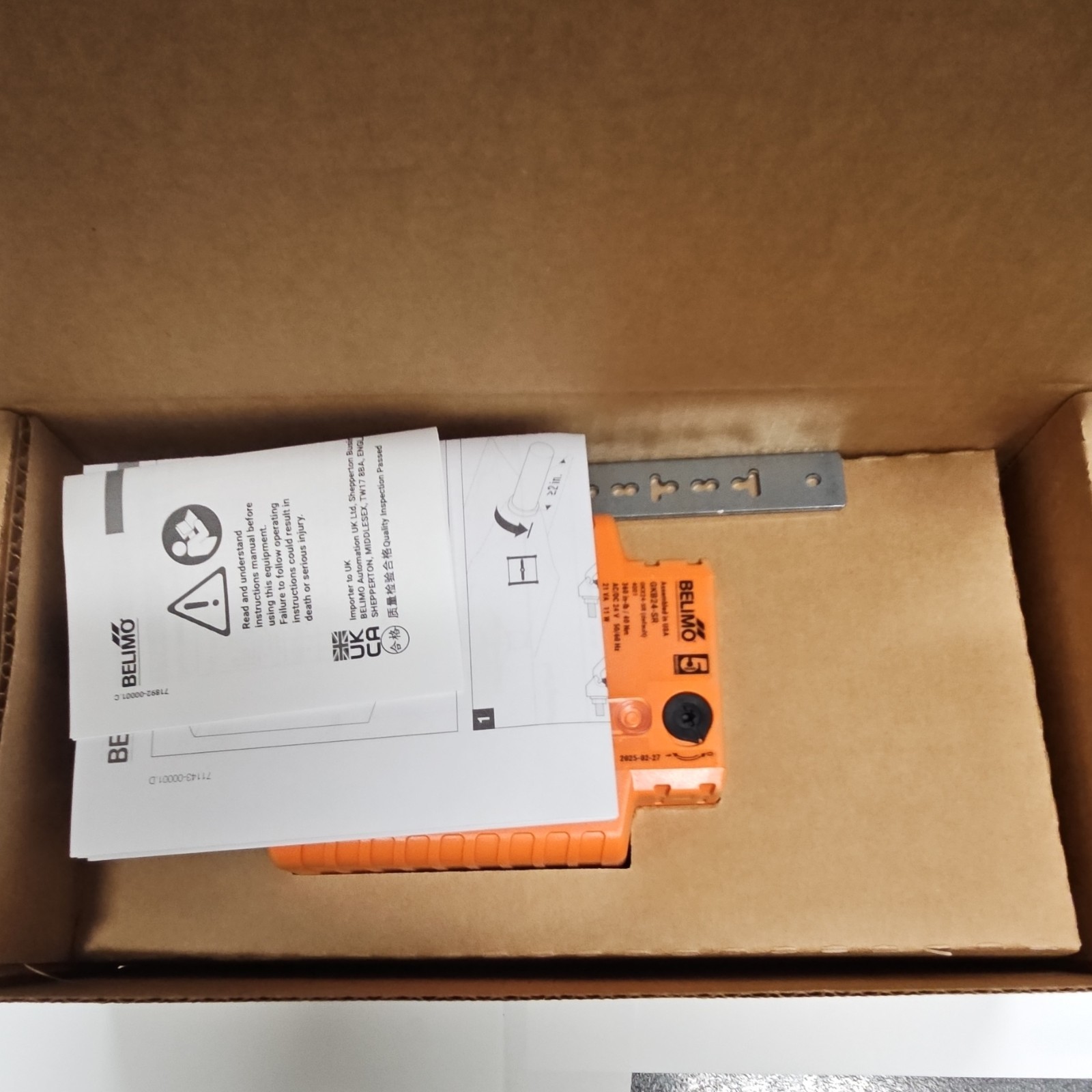 Belimo GKB24-SR Damper Actuator 24V Corded Electric 40Nm 360 in-lb 50/60Hz