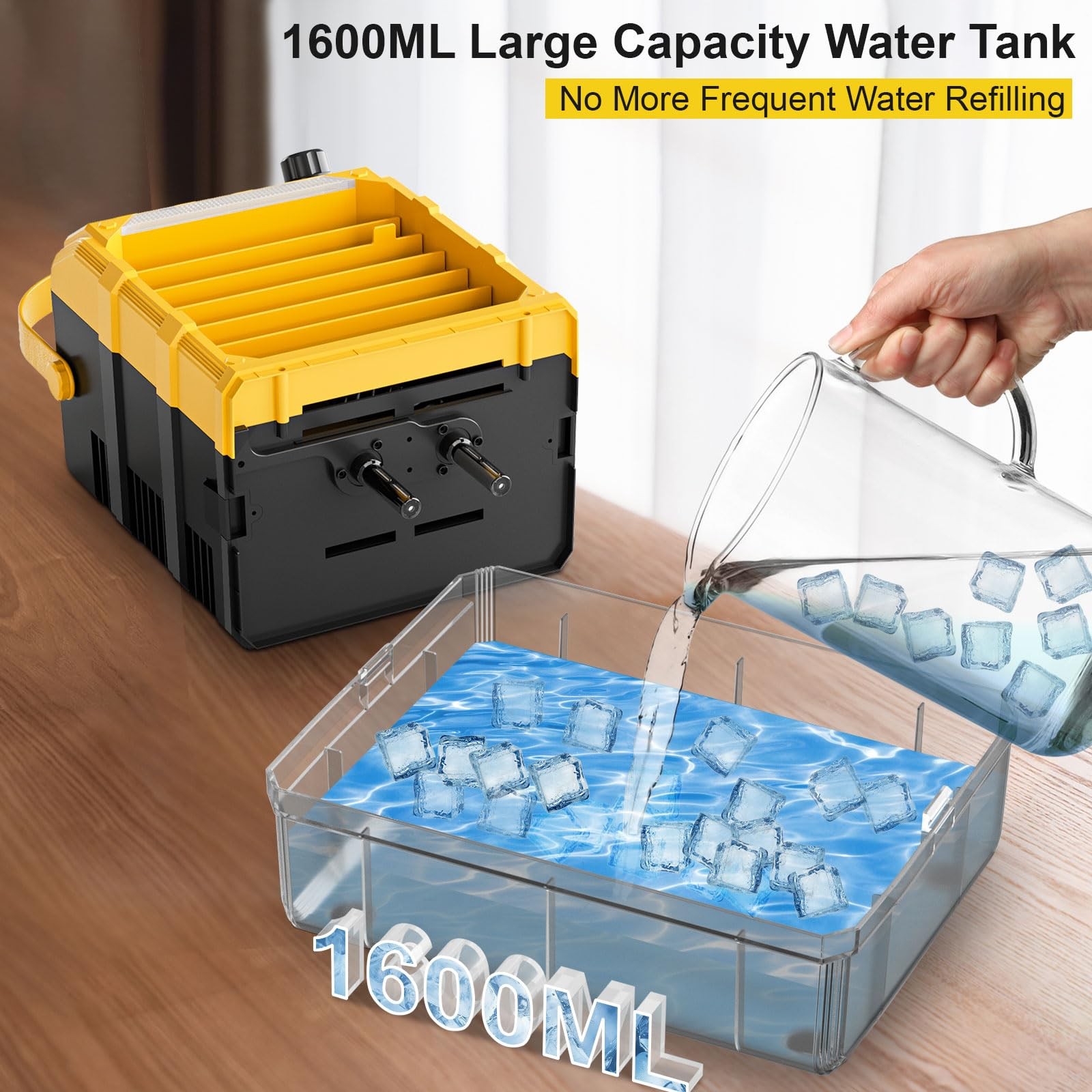 Tairda Portable Misting Fan Compatible For Dewalt 20V 60V Batteryno Battery
