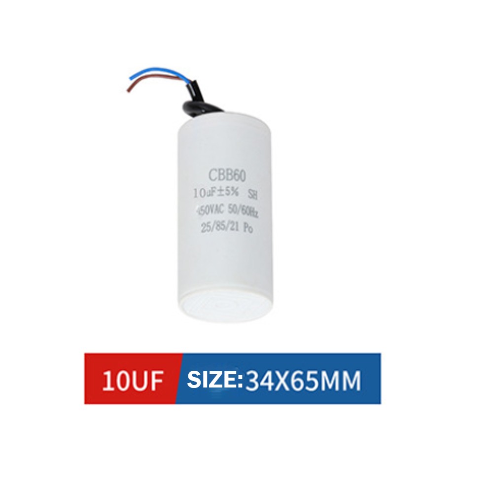 1PC CBB60 10UF 250VAC 250V Capacitor (Wire) Wire Motor Run Capacitor CBB60