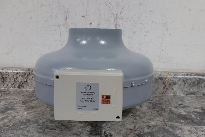 Dayton 23225 6 In Duct Diameter 120VAC 337 CFM Air Flow In-Line Duct Fan