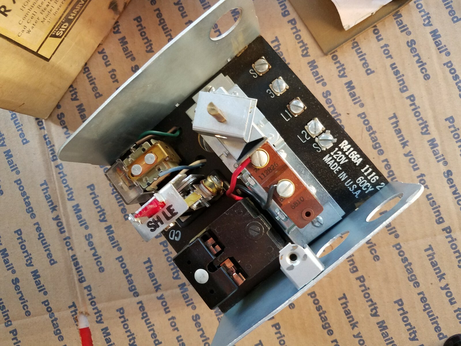 Sid harvey R79-40 Honeywell R4166A 1116 Combo Protectorelay & Aquastat