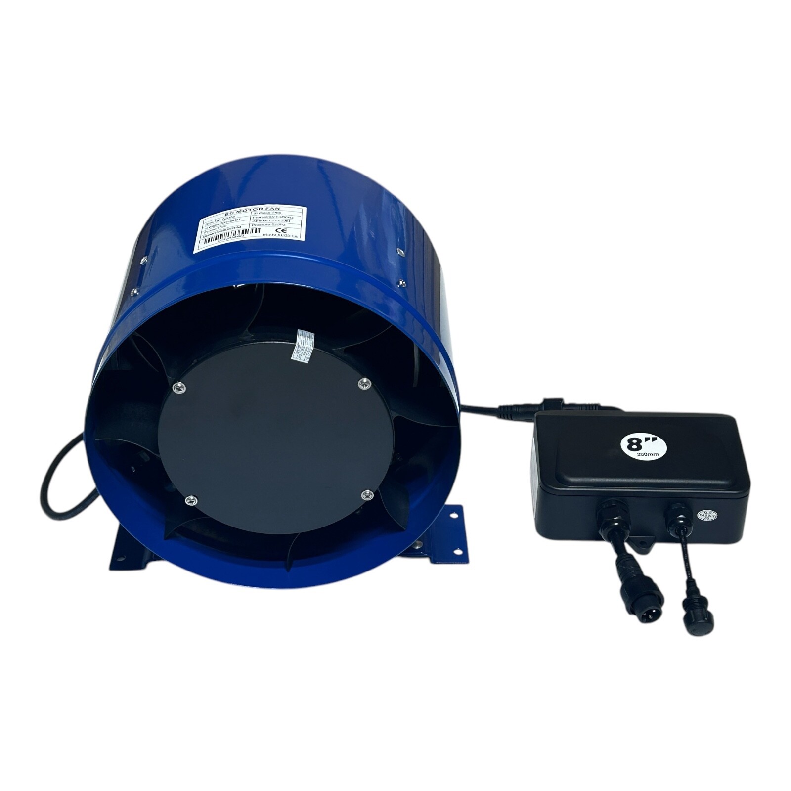 EC Motor Hyper Fan CT2449-1 Ventilation 8″ Ducting Extraction Blower 1205 CMH