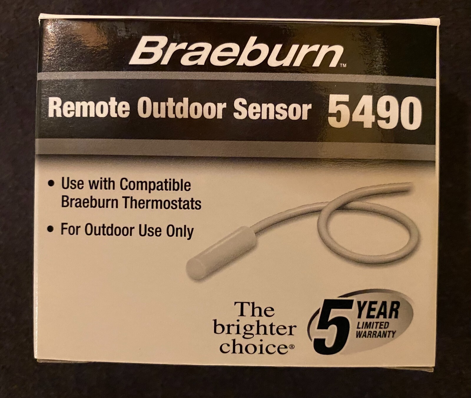 Braeburn 5490 Remote Outdoor Sensor UPC 33732 00530