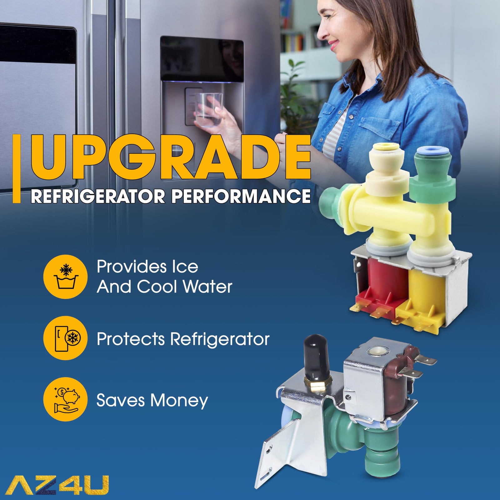 AZ4U WPW10238100 W10238100 & 3.94 x 4.72 x 3.54 inches, As picture