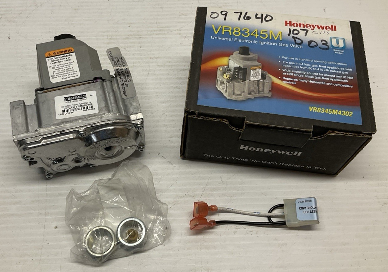 Honeywell/Resideo VR8345M Gas Valves Universal Ignition Valve VR8345M4302